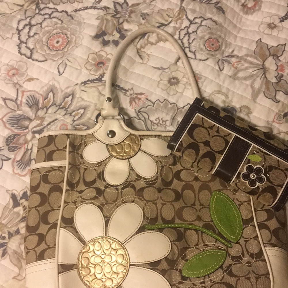 Coach bag and wallet
